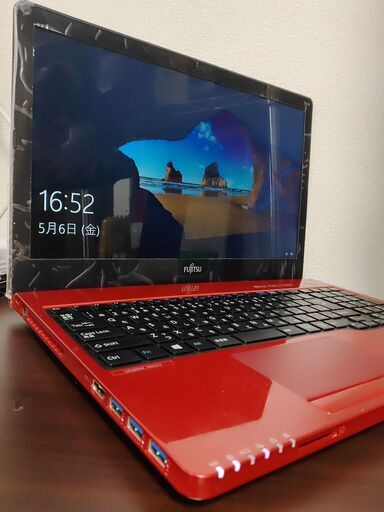 綺麗　富士通 5世代CPU　高速SSD120G搭載　薄型スリムモデル　メモリ4G CD/DVD/読み書き　大画面15.6インチ　　USB3.0 Wifi対応