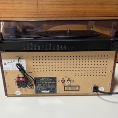 CD カセット AM/FM レコード SDカード AUX マルチプレーヤー - 家電