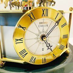 SEIKO EMBLEM HW402G メリーゴーラウンド クローク セイコー 置き時計