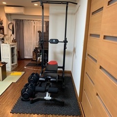 アジャストベンチ　可変式ダンベル(40kg×2)防音マットセット