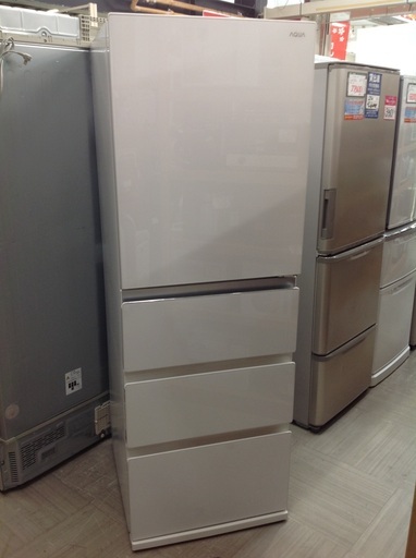 368L 冷凍冷蔵庫 AQUA AQR-VZ37K(W) 2021年製【9650382】