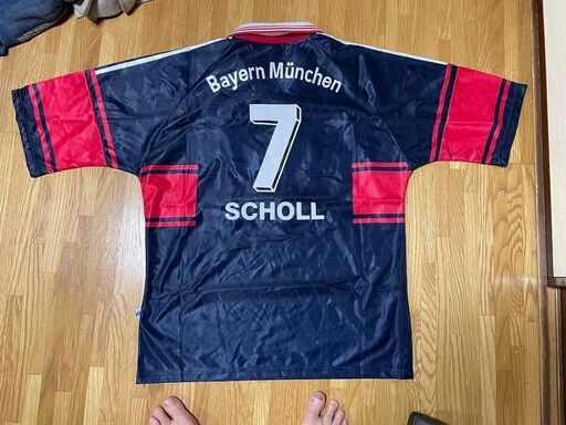 サッカー adidas Bayern Munchen 97/99 #7 SCHOLL SizeL アディダス 