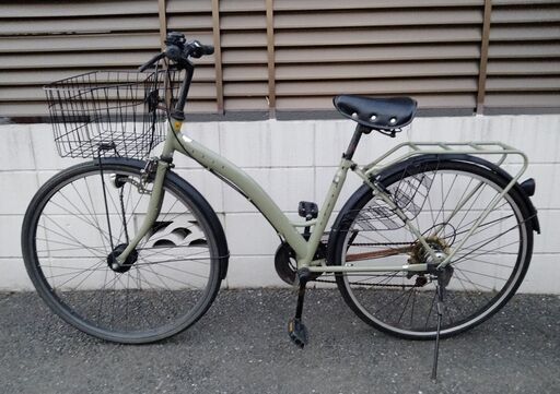 自転車27インチ　LEDオ−トライト　6段ギア (タイヤ・チューブ交換済み）