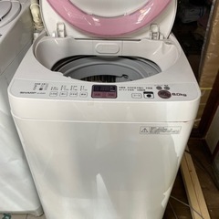 ★美品★SHARP 洗濯機 6.0kg ES-GE60N-P A...