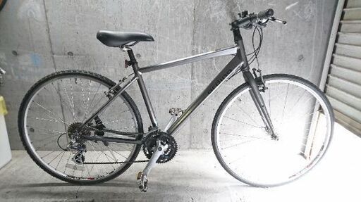 自転車中古 BRIDGESTONE ordina 外装変速8×3 タイヤ700×30C カラーグレー