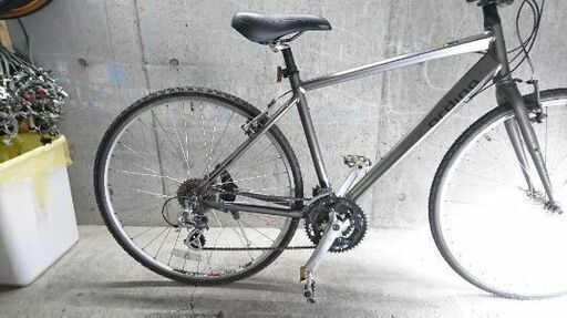 自転車中古 BRIDGESTONE ordina 外装変速8×3 タイヤ700×30C カラーグレー 自転車中古 BRIDGESTONE ordina 外装変速8×3 タイヤ700×30C カラー