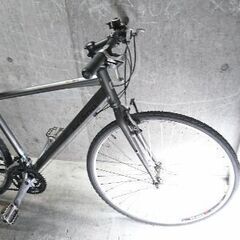 自転車中古 BRIDGESTONE ordina 外装変速8×3 タイヤ700×30C カラーグレー