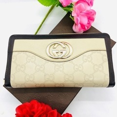 【ネット決済・配送可】GUCCI グッチ 長財布 スーキー ブラ...