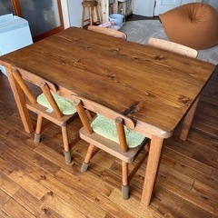 海外オーダーメイド家具　木製　ダイニングセット