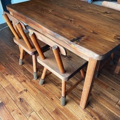 海外オーダーメイド家具　木製　ダイニングセット