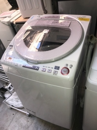 格安 愛知岐阜/送料無料☆シャープ 洗濯機 8.0kg ES-TX850-P 16年製