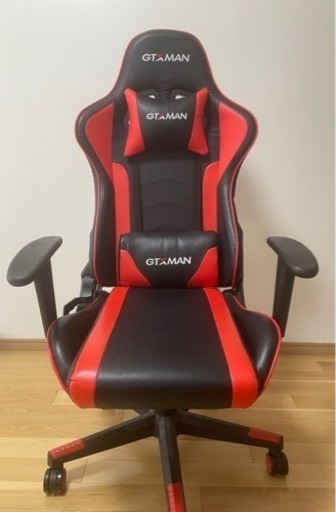 【値下げしました】【美品中古】GTXMAN ゲーミングチェア　X188-RED