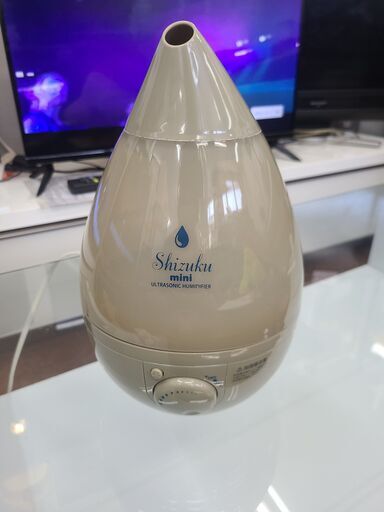 【リサイクルショップどりーむ天保山店】●2157●　アピックス　加湿器　Shizuku mini　2019年製　タンク容量1.5L　AHD-039　カフェブラウン