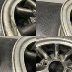 旧車ホイール ワタナベ タイプB 社外ホイール 14インチ 2本 6.5J4HPCD114.3約+17 希少 当時物　(VHG283)くれ