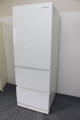 WiniaMando 3ドア冷凍冷蔵庫 キムチ冷蔵庫 305L ホワイト 鱗模様 ガラストップ 2014年製 家電 店頭引取歓迎 R5698)