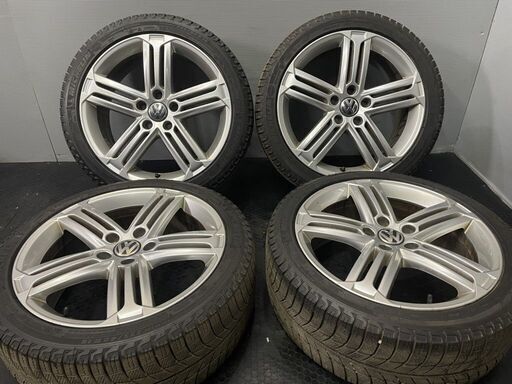 【MICHELIN X-ICE XI3 225/40R18】スタッドレス【VW ゴルフR 6R 純正ホイール 18インチ 7.5J5HPCD112+51】バリ溝　(TG741)クレジットカード QRコード決済可能