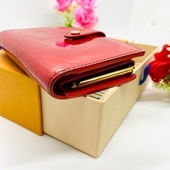 LOUIS VUITTON ヴィトン ヴェルニ がま口 ヴィエノワ ミニ財布