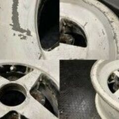 旧車ホイール WORK Equip ワーク エクイップ 社外ホイール 13インチ 2本 7J4HPCD114.3+4 リペアベース 当時物　(VHV244) クレジットカード QRコード決済可能