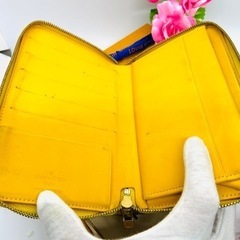 LOUIS VUITTON ヴィトン ヴェルニ エルドリッジ レディース 財布 イエロー