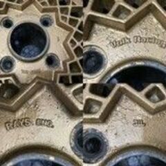 旧車ホイール RAYS VOLK RACING レイズ ボルクレーシング 14インチ 2本 7J4HPCD114.3約+2 メッシュ 当時物 希少　(VHV242) クレジットカード QRコード決済可能