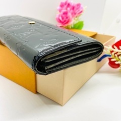 LOUIS VUITTON ヴィトン ヴェルニ ブラック レディース 長財布