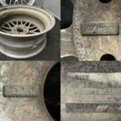 WORK VS? ワーク 社外ホイール 18インチ 4本 7.5J4H/5HPCD114.3+45 ジャンク品 メッシュ　(VHV243) クレジットカード QRコード決済可能