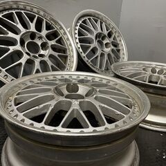 WORK VS? ワーク 社外ホイール 18インチ 4本 7.5J4H/5HPCD114.3+45 ジャンク品 メッシュ　(VHV243) クレジットカード QRコード決済可能