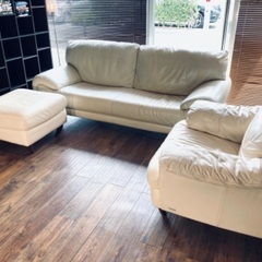 ⭕️ 送料無料　超一流総額約100万ニコレッティ＋ナツッジリビングホワイトソファーセット