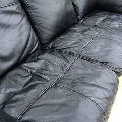 ニトリ 3人掛けカウチソファ レザー系 リビング家具 セパレート 3Pソファ