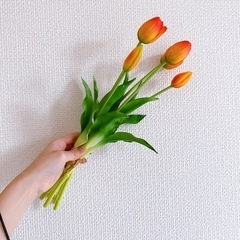 韓国 造花 フラワー チューリップ 5本セット インテリア