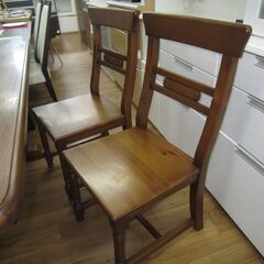 R406スペイン製 天然木 ダイニング5点セット、幅160cm 高さ78cm