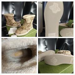 新品 未使用 /GUCCI/ジャンボGG アンクルブーツ 35 ホースビット付き