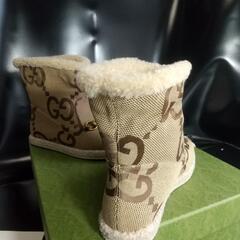 新品 未使用 /GUCCI/ジャンボGG アンクルブーツ 35 ホースビット付き