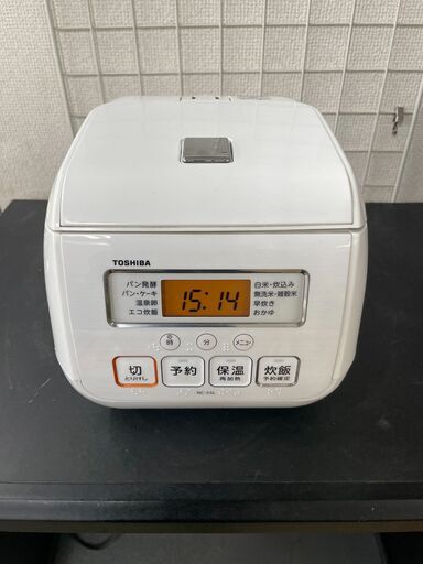 リサイクルショップどりーむ荒田店　No１８６８　炊飯器　東芝　２０１８年製　３合炊き　中古　動作確認OK　清掃済