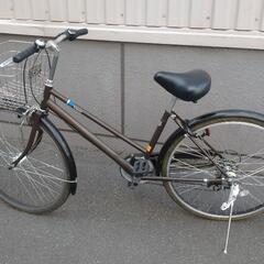 【引取決定】中古自転車　26インチ茶色