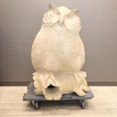 ≪ZK198 ジ≫ 木彫り 大型 フクロウ 置物 コレクション/...