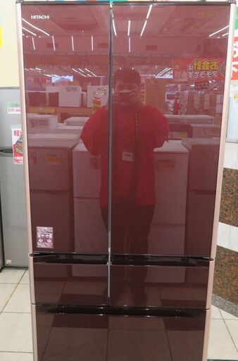 【引取限定】大幅値下げしました！！！ 日立 ノンフロン冷凍冷蔵庫 ６ドアタイプ 555L 2018年製 中古品 R-XG5600H HITACHI【小倉南区葛原東】