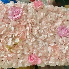 複数在庫*インテリア造花の壁の背景シルク花壁バラ薔薇さくら桜ピンク