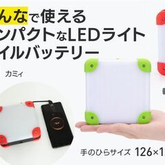 【ネット決済・配送可】【 新商品LEDライト＆モバイルバッテリー...