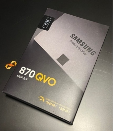 [取引中] SAMSUNG製 2.5インチ SATA SSD 1TB [ SAMSUNG 870 QVO MZ-77Q1T0B/IT ]