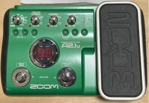 値下げ　エレアコ　エフェクター　ZOOM ACOUSTIC EFFECTS PEDAL A2.1u