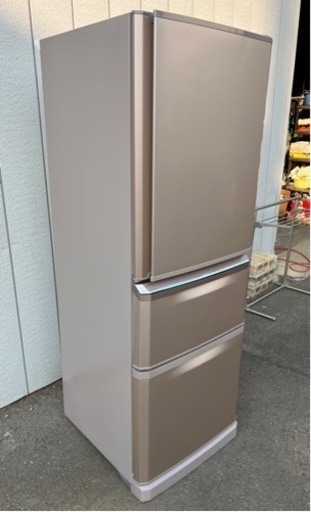 ■三菱 2015年製 3ドア冷凍冷蔵庫 335L MR-C34Z-P■自動製氷付 MITSUBISHI 3ドア冷蔵庫