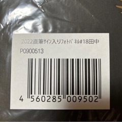 2022直筆サイン入りフォトパネル#18田中