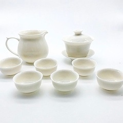 [未使用] 中国茶器セット ホワイト