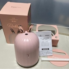 値下げ　フランフラン　ミニ　USB加湿器　ラビット　ピンク　Fr...