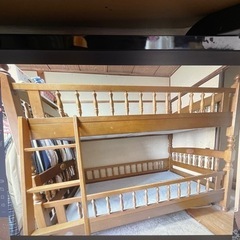 木製組立式二段ベッド