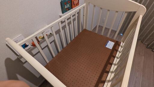 KATOJI ミニ ベビーベッド ハイタイプ プチバニラ 家具・ねんね ベビー