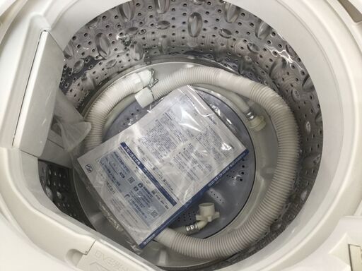 (6/26受渡済)JT2927【SHARP/シャープ 5.5㎏洗濯機】美品 2020年製 ES-GE5D-W 家電 洗濯 全自動洗濯機 簡易乾燥機能付