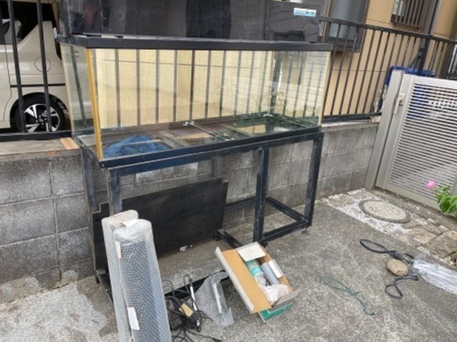 ガラス水槽一式120×45×45サイズ
