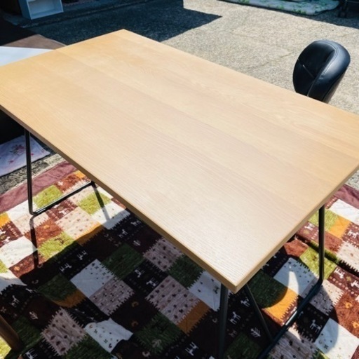 最終値下げ❗️【MUJI】折りたたみテーブル・幅１２０ｃｍ・オーク材　T-GARAGE